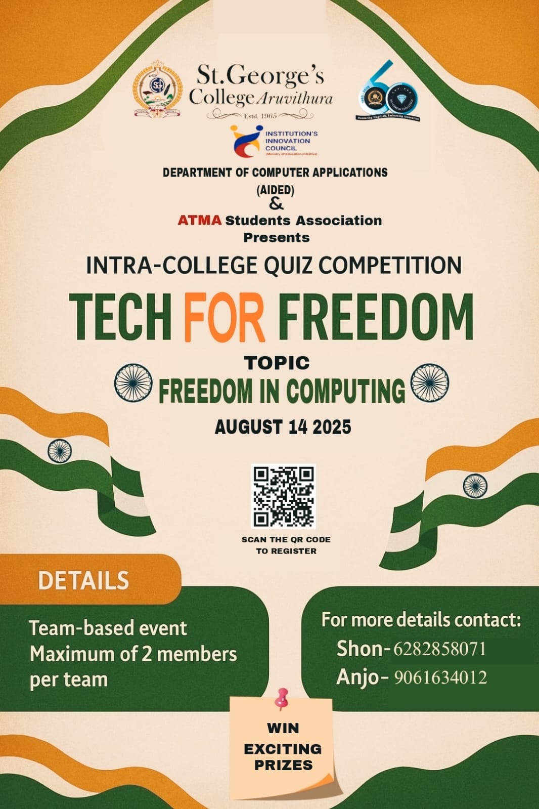 Tech For Freedom - Intra College Quiz Competition